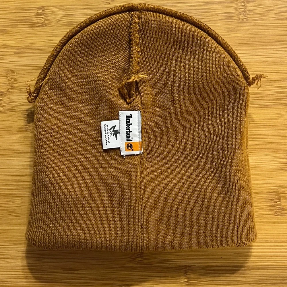 Timberland Golden Tan Knit Cuffed Beanie